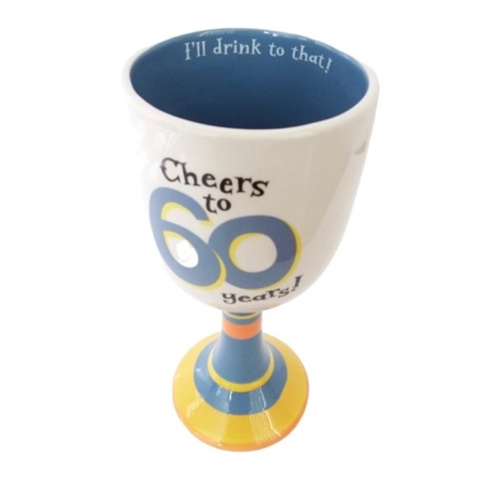Hallmark 60 years Ceramic Wine Goblet